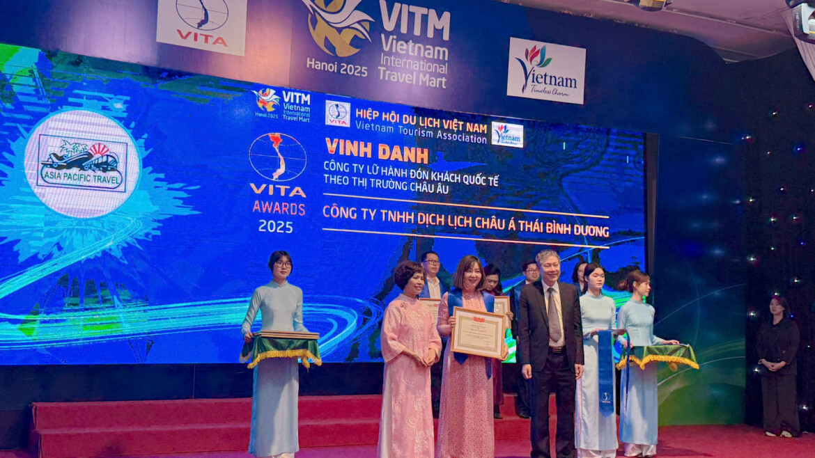 La empresa Asia-Pacific Travel brilla en los Premios de la Asociación de Turismo de Vietnam 2025
