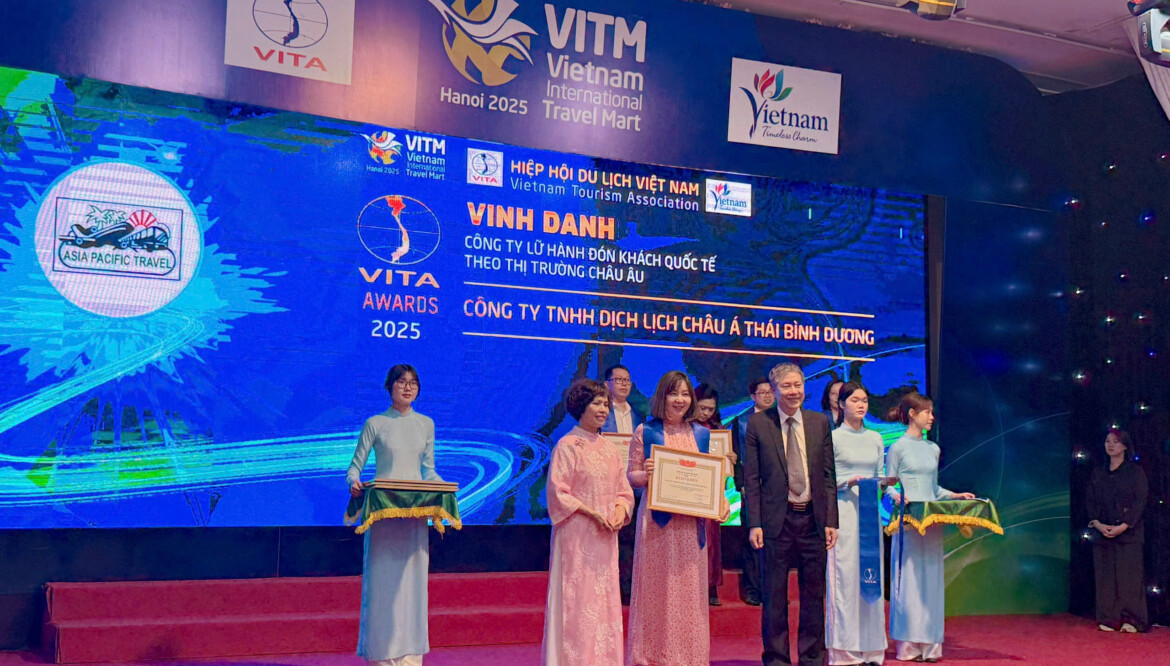 La empresa Asia-Pacific Travel brilla en los Premios de la Asociación de Turismo de Vietnam 2025