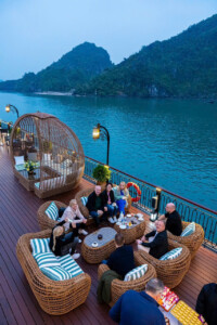 sunset in Halong